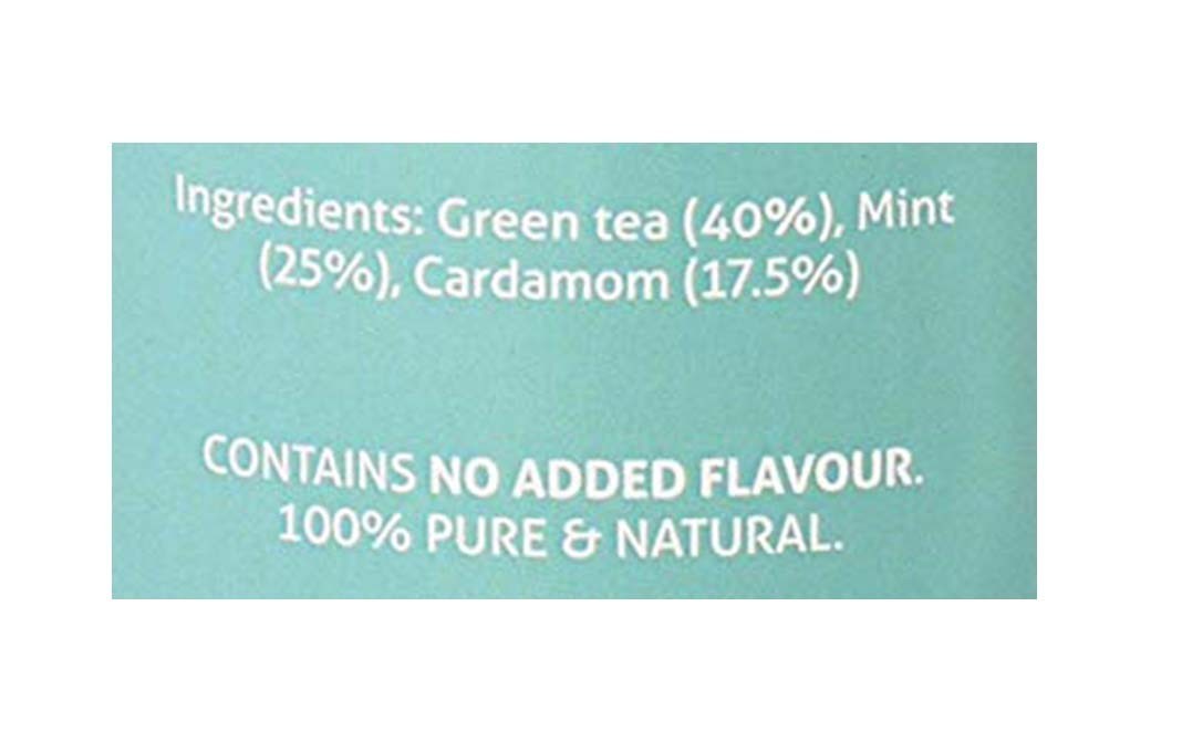 Ayu Fresh Organic Mint Cardamom Green Tea   Container  40 grams
